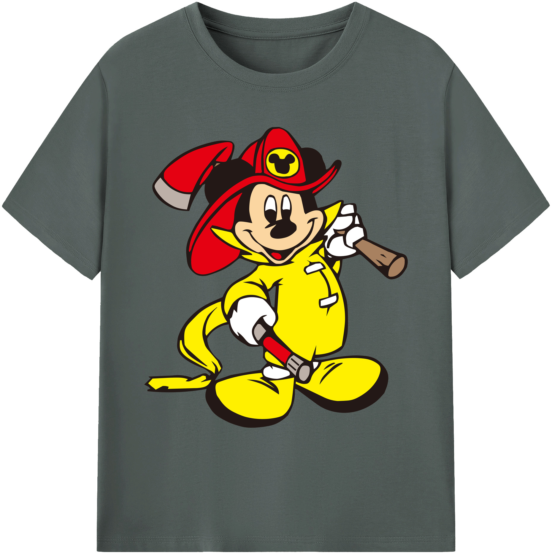 ミッキーマウス Mickey Mouse 綿100％ メンズ半袖Tシャツ｜肌触りやわらか＆通気性